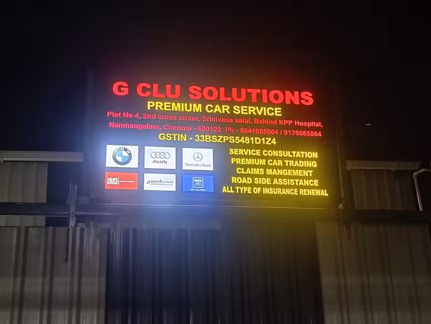 G CLU SOLUTIONS Premium Car Service